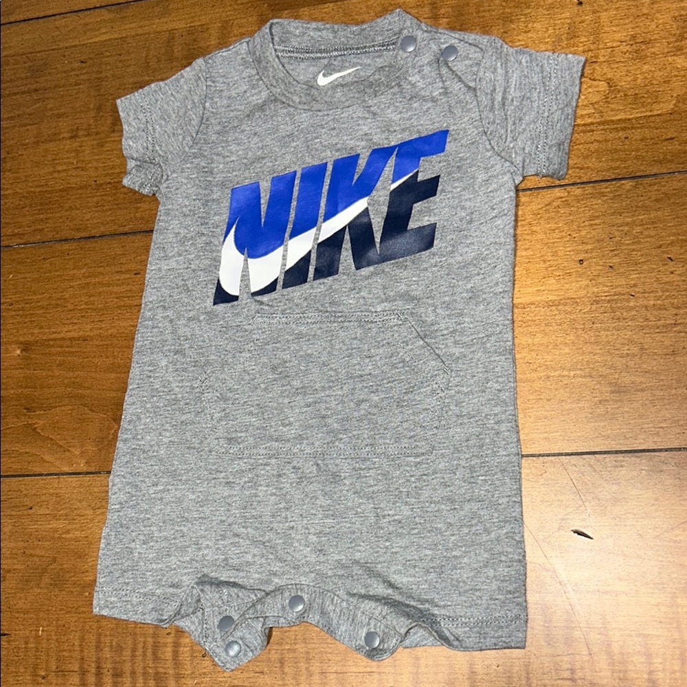 Nike Gray and Blue Bodysuit One Piece 3M